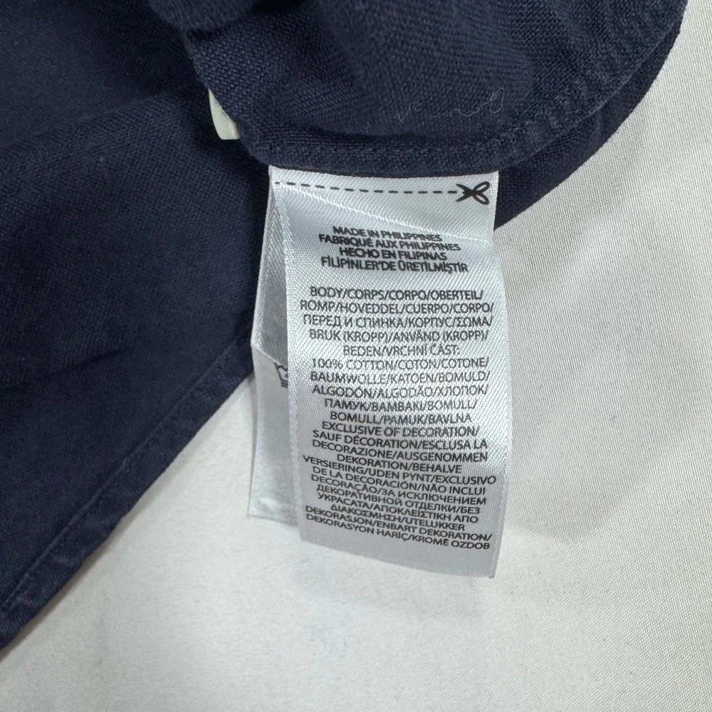 Polo Ralph Lauren Men's XXL Navy Blue Cotton Twill Classic Fit Button Down Shirt